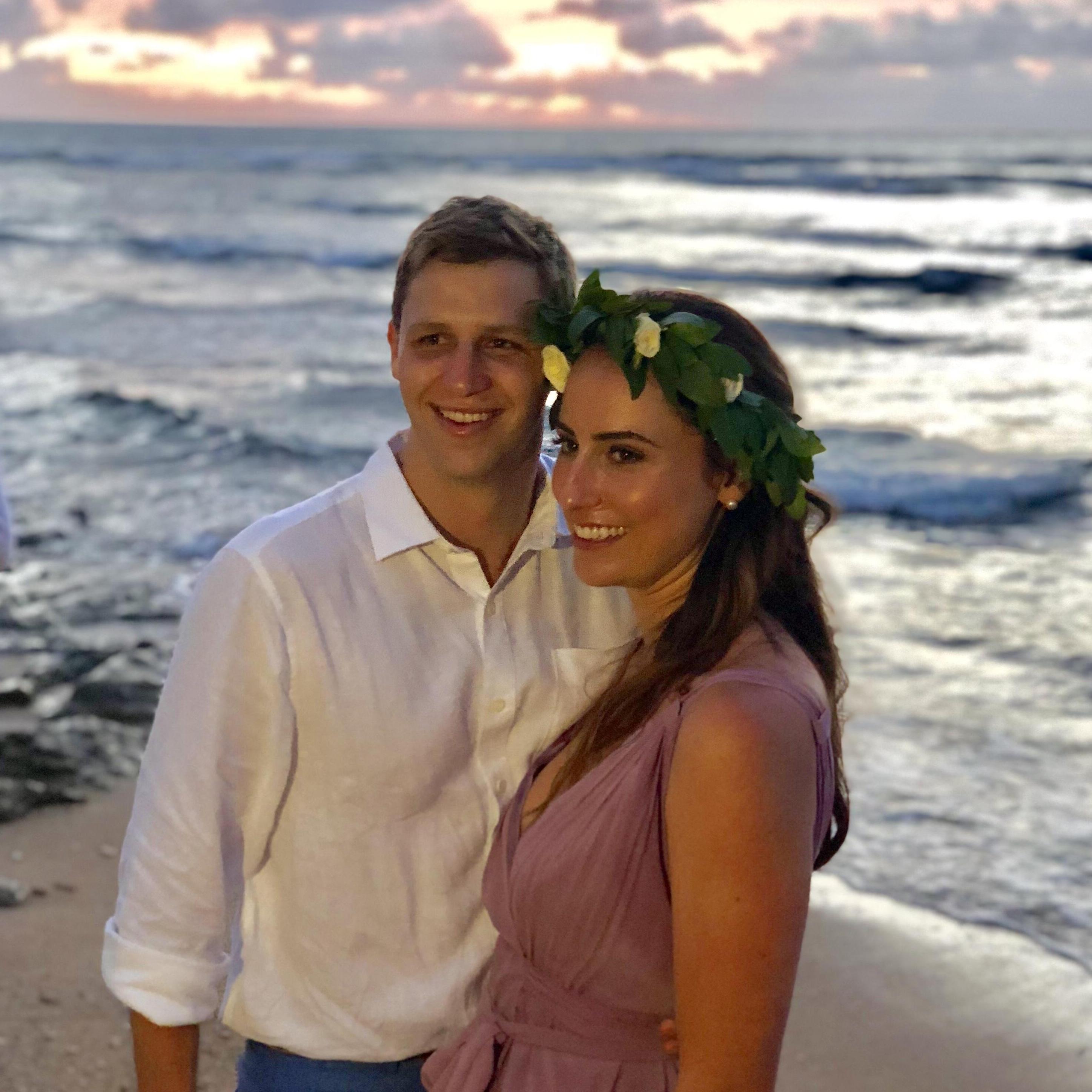 Bridal party partners at Michael & Dani's wedding in Hawaii