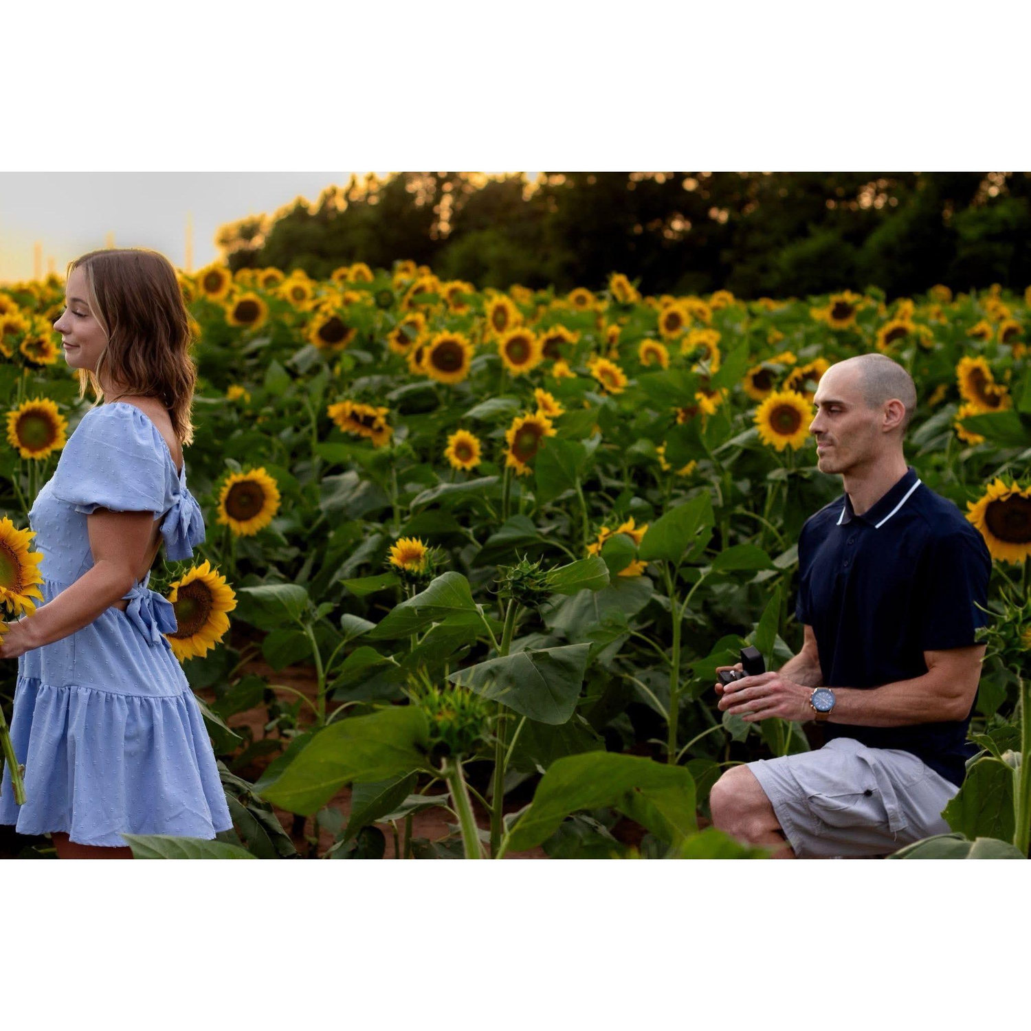 I had no idea Dakota was down on one knee yet.