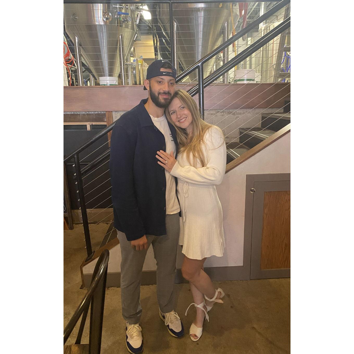 The day we got engaged!