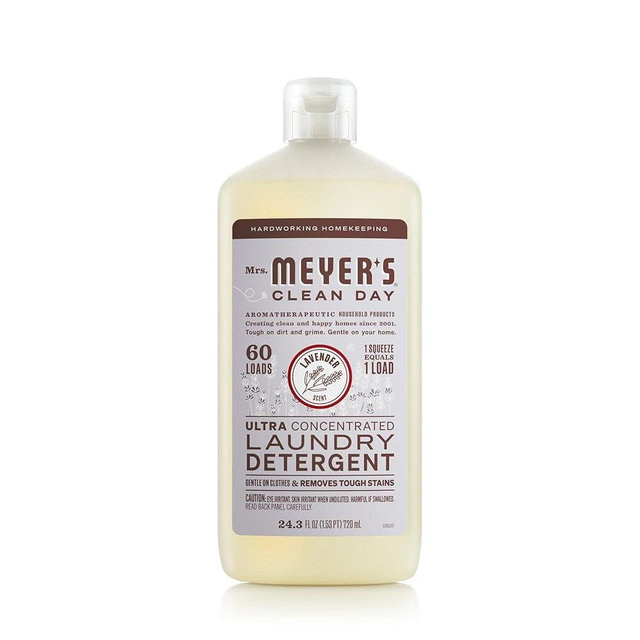 MRS. MEYER'S CLEAN DAY Ultra Concentrated Laundry Detergent, Lavender Scent, 24.3 fl oz