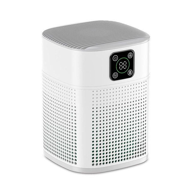 Air Purifiers For Bedroom - Honeyuan H13 HEPA Air Purifier for Home Large Room 322 sqft, Air purifiers with 360°Air Intake, 3 Fan Speeds, 3-Stage Filtration For Pet Dander Dust Pollen Smoke
