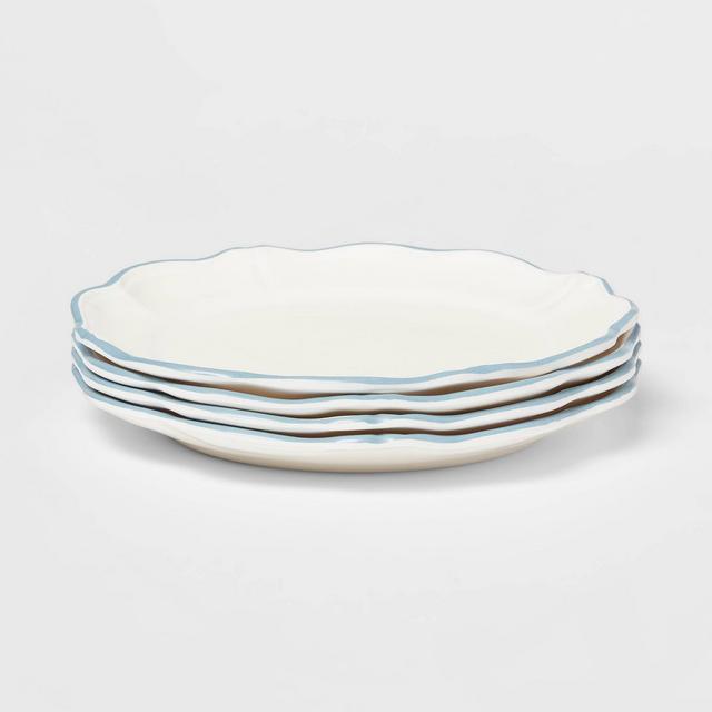 9" 4pk Melamine Salad Plates White - Threshold™ designed with Studio McGee