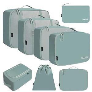 BAGAIL 8 Set Packing Cubes Luggage Packing Organizers for Travel Accessories-Dusty Blue