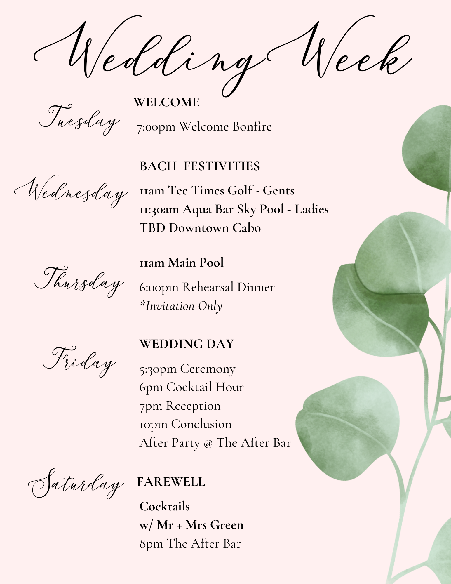 The Wedding Website of Tatiana Peterson and William Green