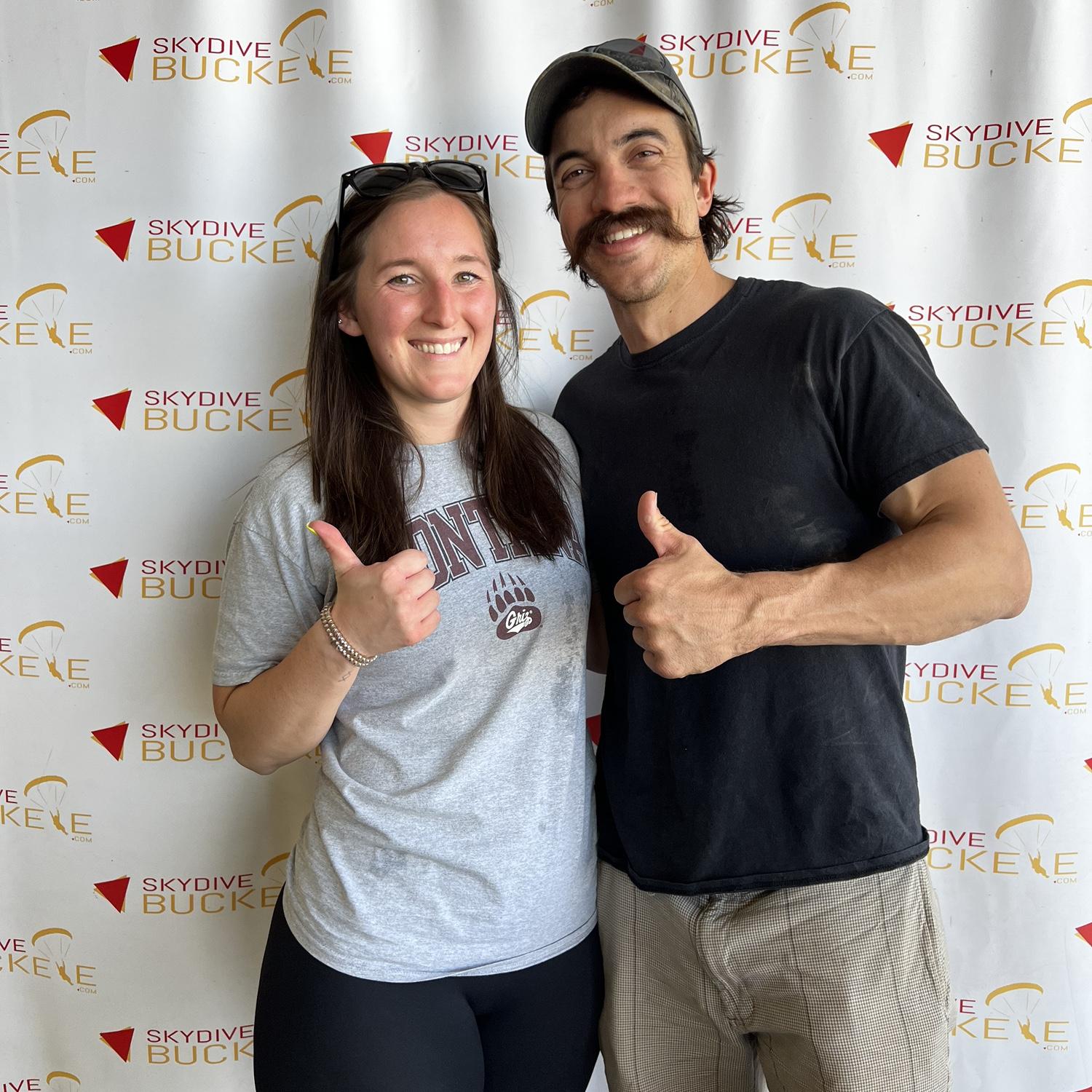 Skydiving for our 1 year anniversary