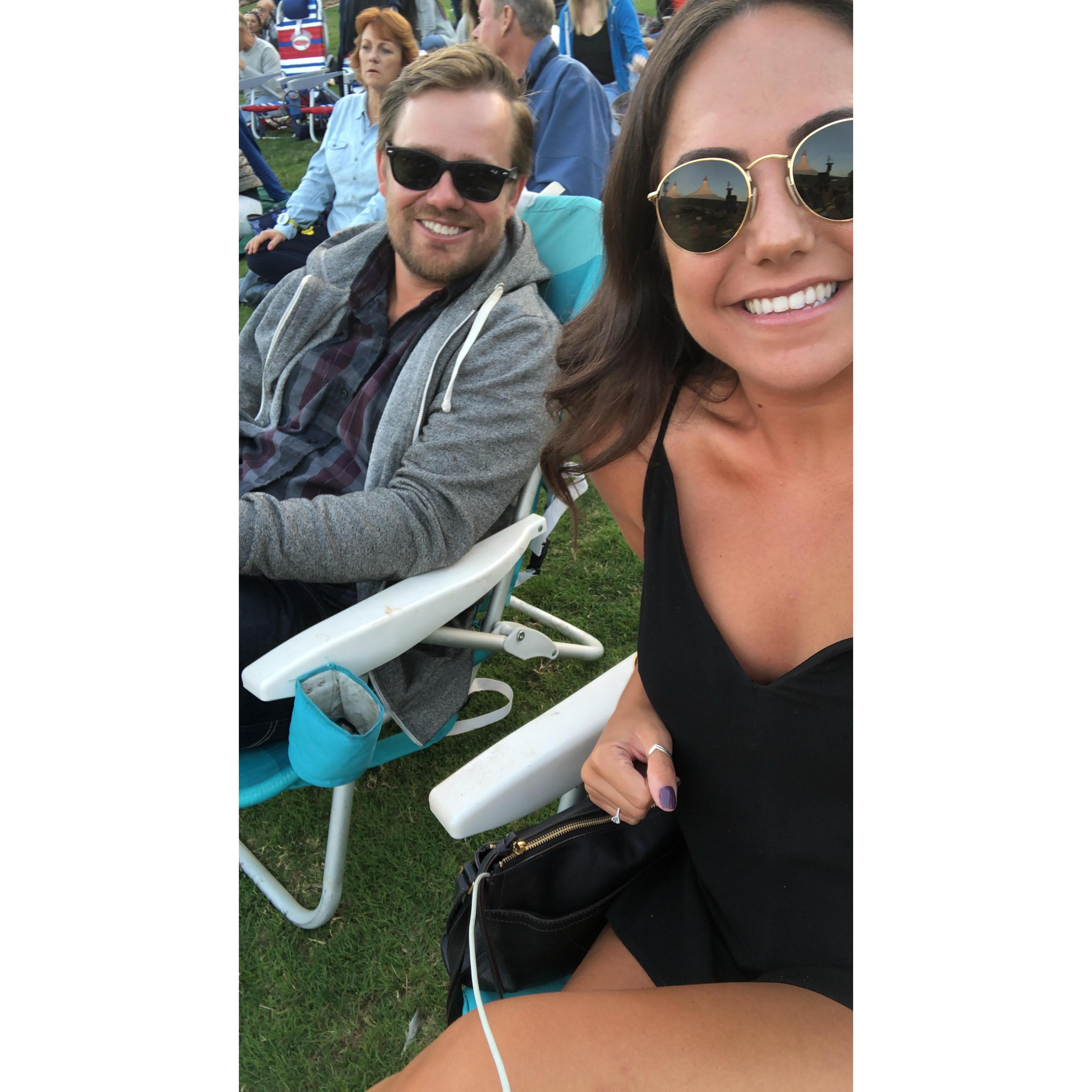 Good times at another country concert at Shoreline Amphitheatre.