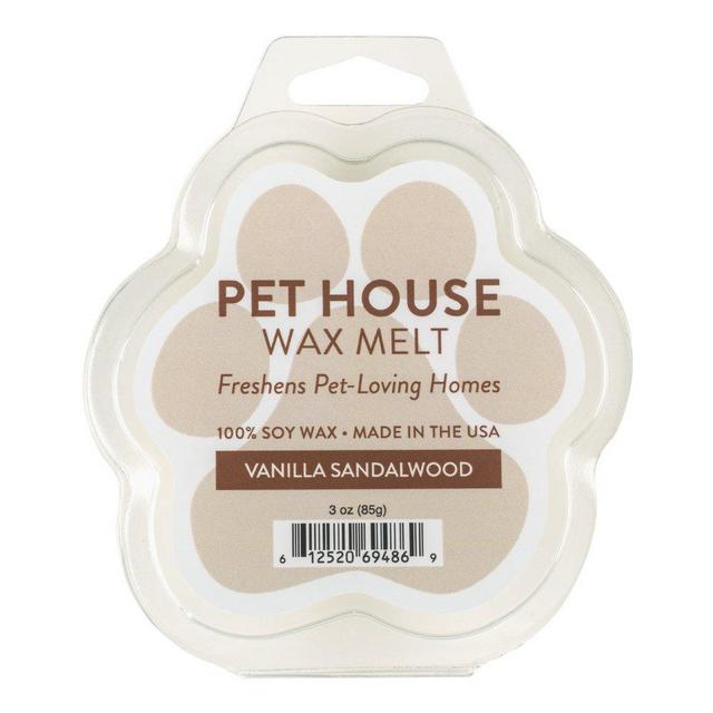 One Fur All 100% Natural Soy Wax Melts in 20+ Fragrances, Pack of 2 by Pet House - Long Lasting Pet Odor Eliminating Wax Melts, Non-Toxic Pet Wax Melts, Made in USA (Vanilla Sandalwood)