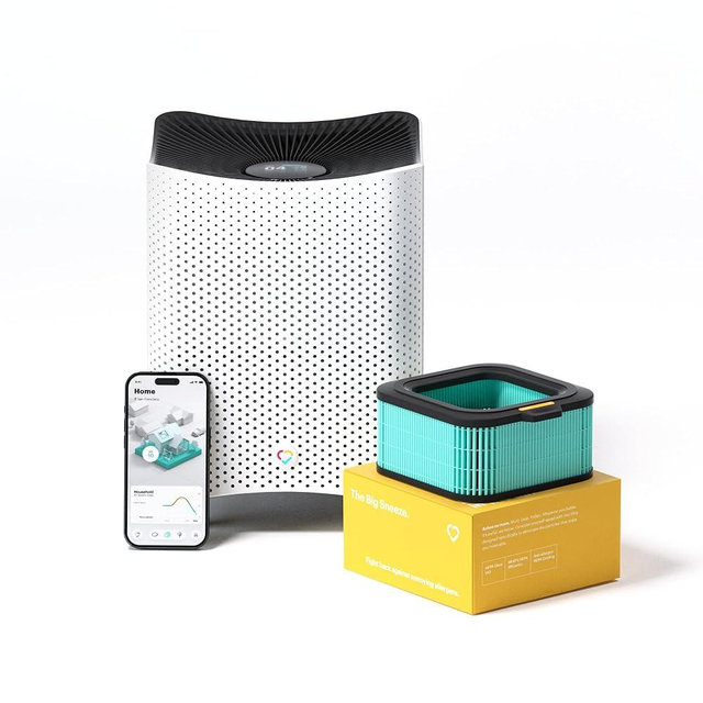 Mila Air 3 Smart Home Air Purifier with Big Sneeze H13 HEPA Replacement Filter for Allergies, Removes Dust, Pollen, Dander, Ideal for Large Room or Bedroom, Quiet-Mode