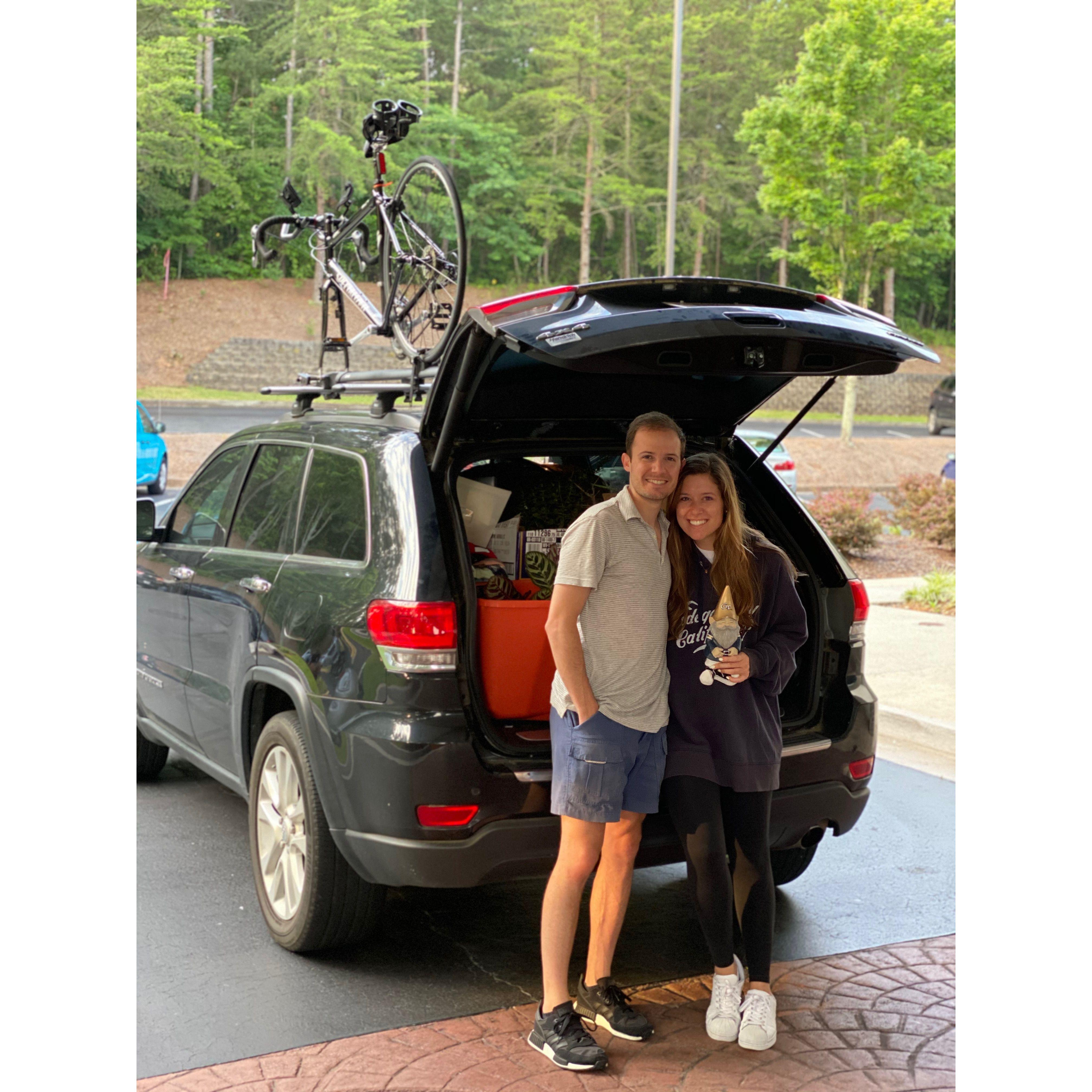 Starting our road trip! ATL -> SF