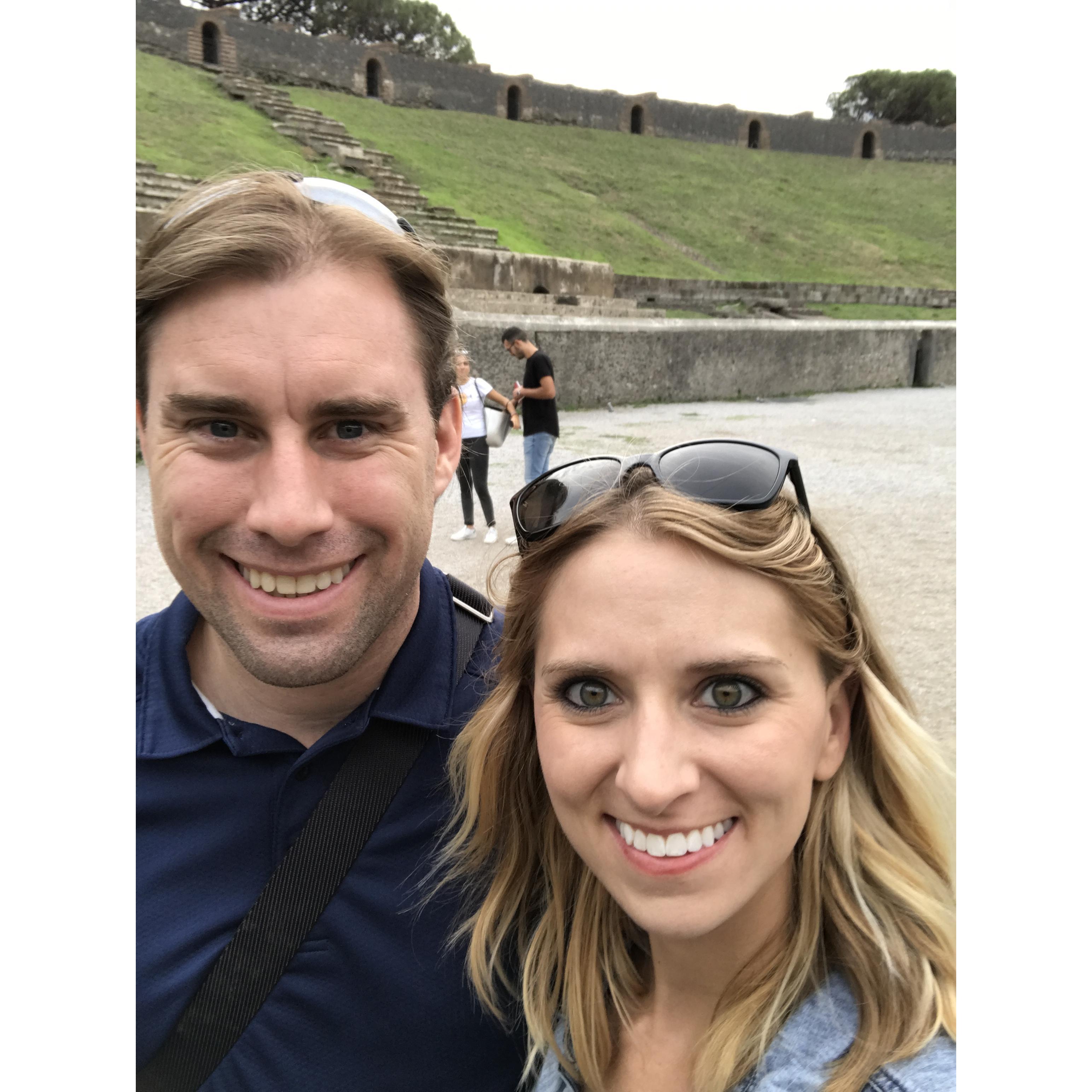 The ruins of Pompeii