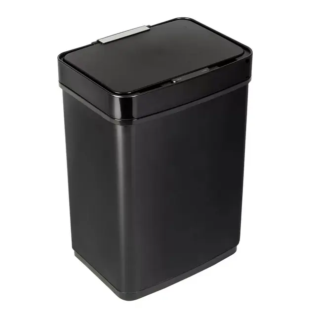 Honey-Can-Do® Stainless Steel Motion Sensor 13-Gallon Trash Can in Black