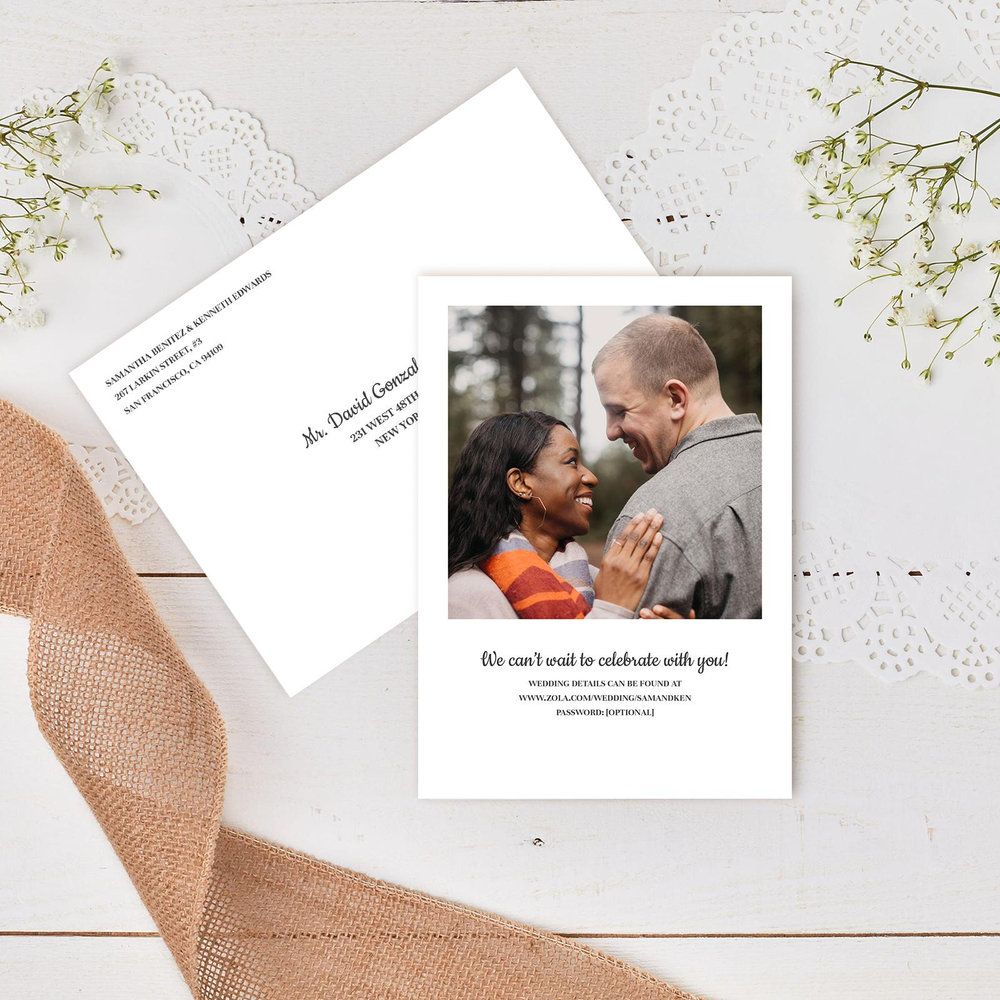 Douglas Classic | Gray | Zola Wedding Invitations