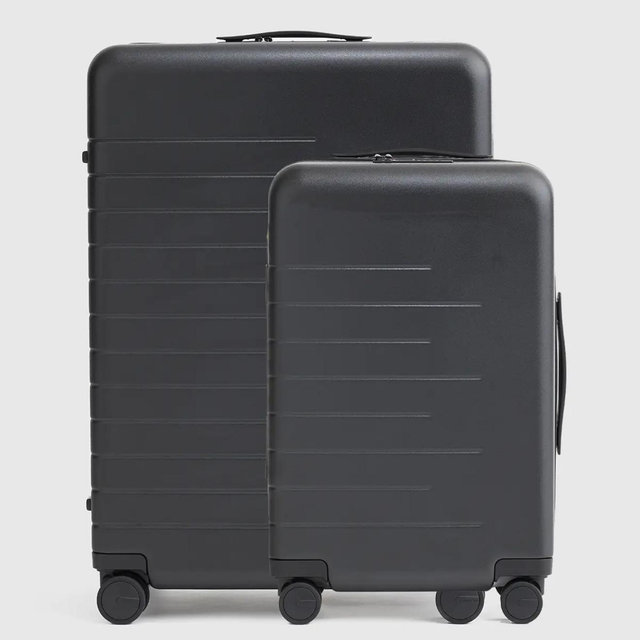 Small Carry-On & Large Check-In Suitcase Set - Black