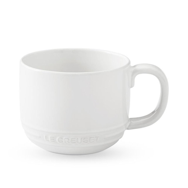 Le Creuset Coupe Mug, Set of 4, White