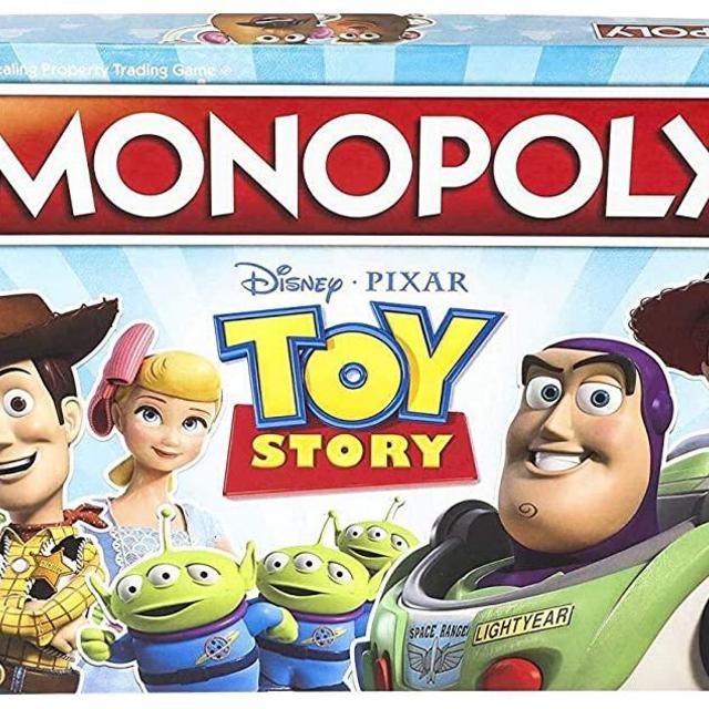 MONOPOLY Toy Story Board Game Family and Kids Ages 8+, Brown/A