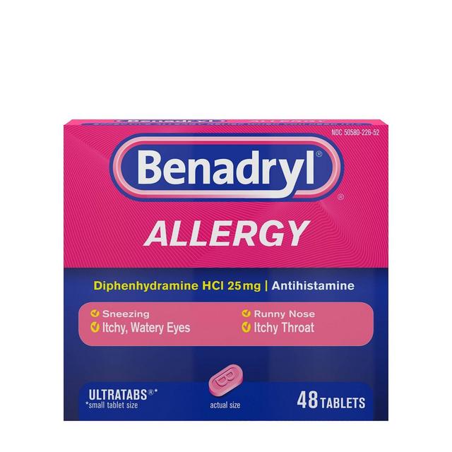 Benadryl Ultratabs Allergy Relief Tablets - Diphenhydramine - 48ct