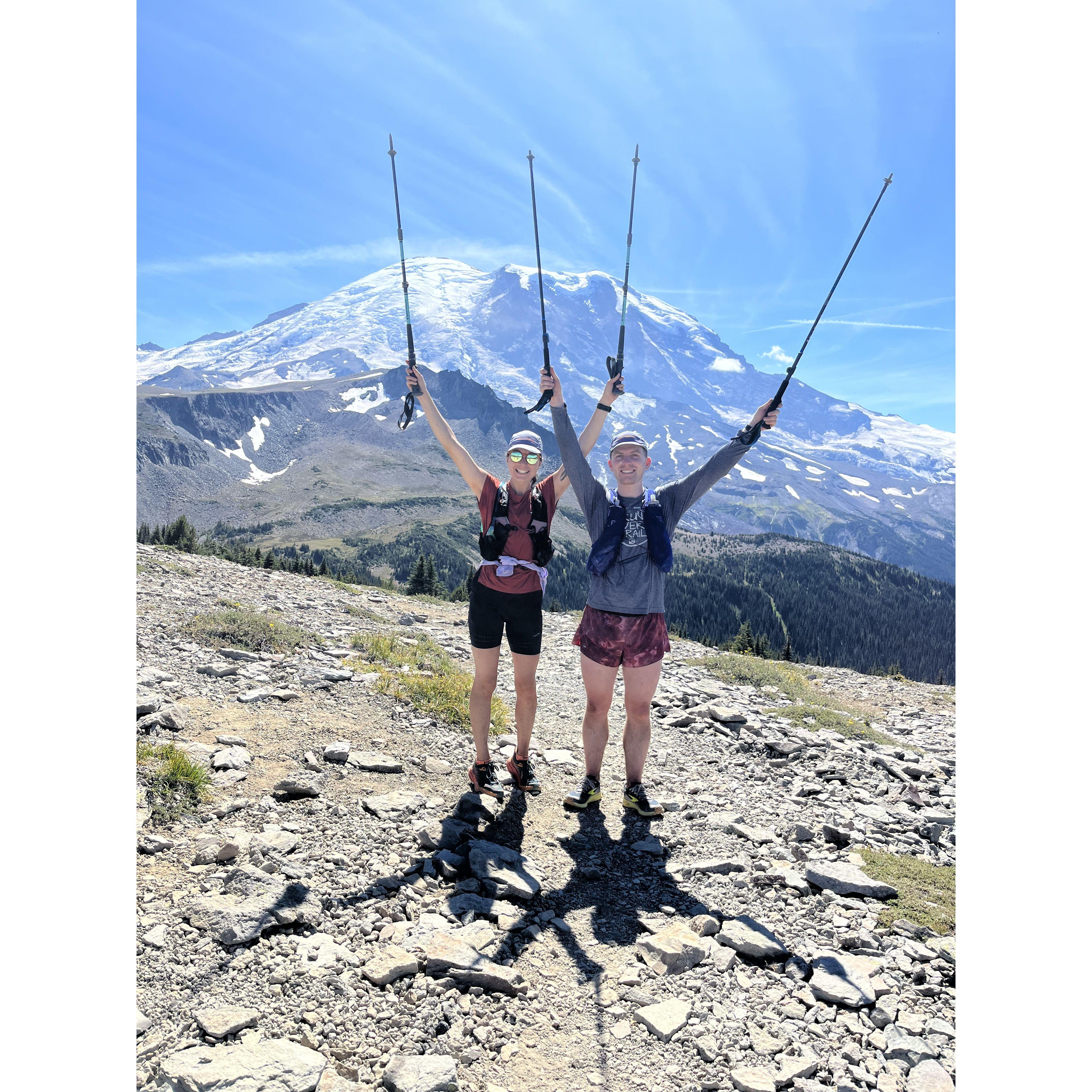 Taken during a 93 mile run around Mt Rainier