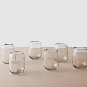 Onda Tumbler set of 6 - CLEAR