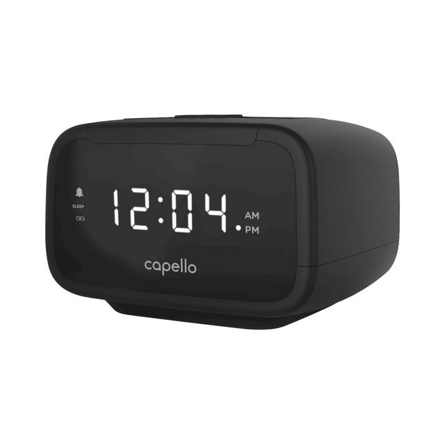 CR15 Digital AM & FM Alarm Clock Radio - Black - Capello