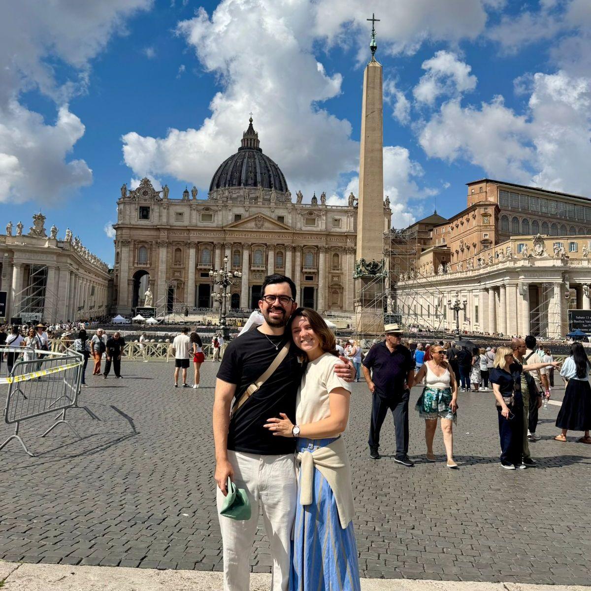 Visitando el Vaticano.