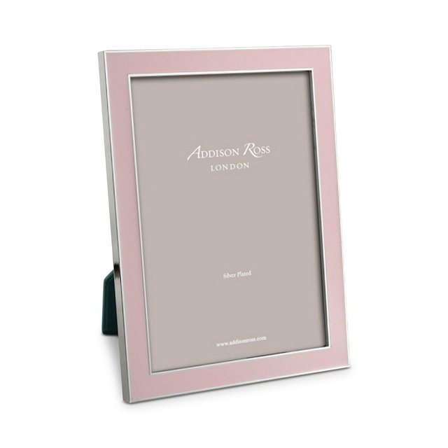 Addison Ross Light Pink Enamel Picture Frame, 5" x 7"