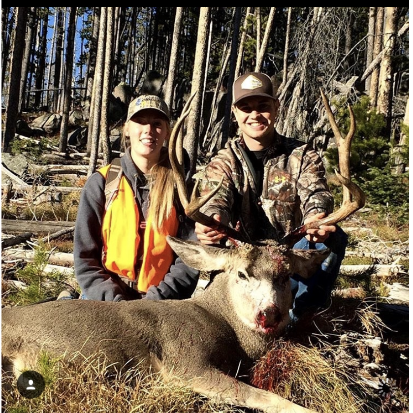 Bambi? JK! Our first successful mule deer hunt together!