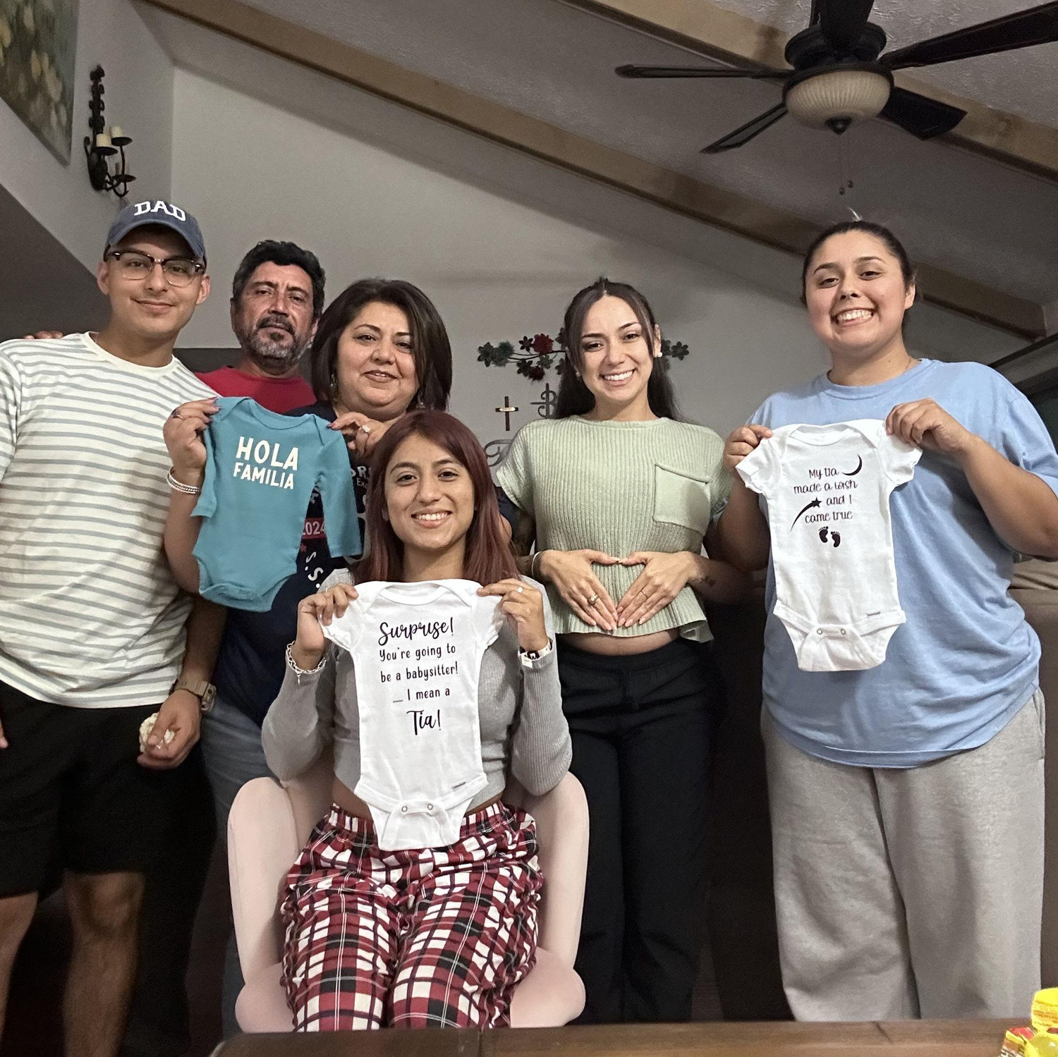 Telling our family we are expecting!
