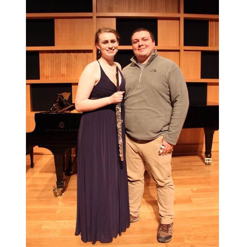 Lauren's first master's recital at WVU.
