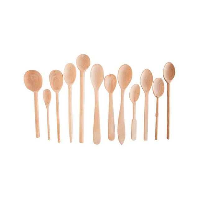 Assorted Beechwood Spoons (Set of 6)