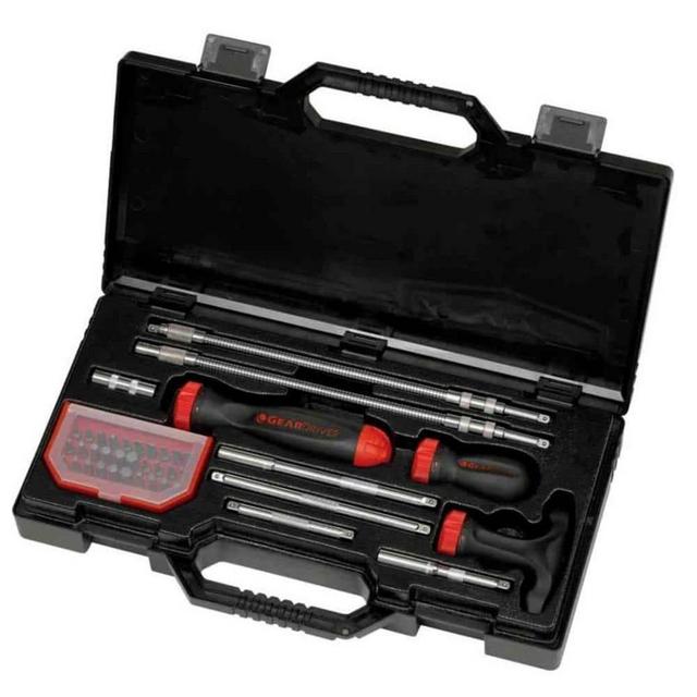 GearDriver Phillips/Slotted/Hex/Torx Ratcheting Screwdriver Set (40-Piece)