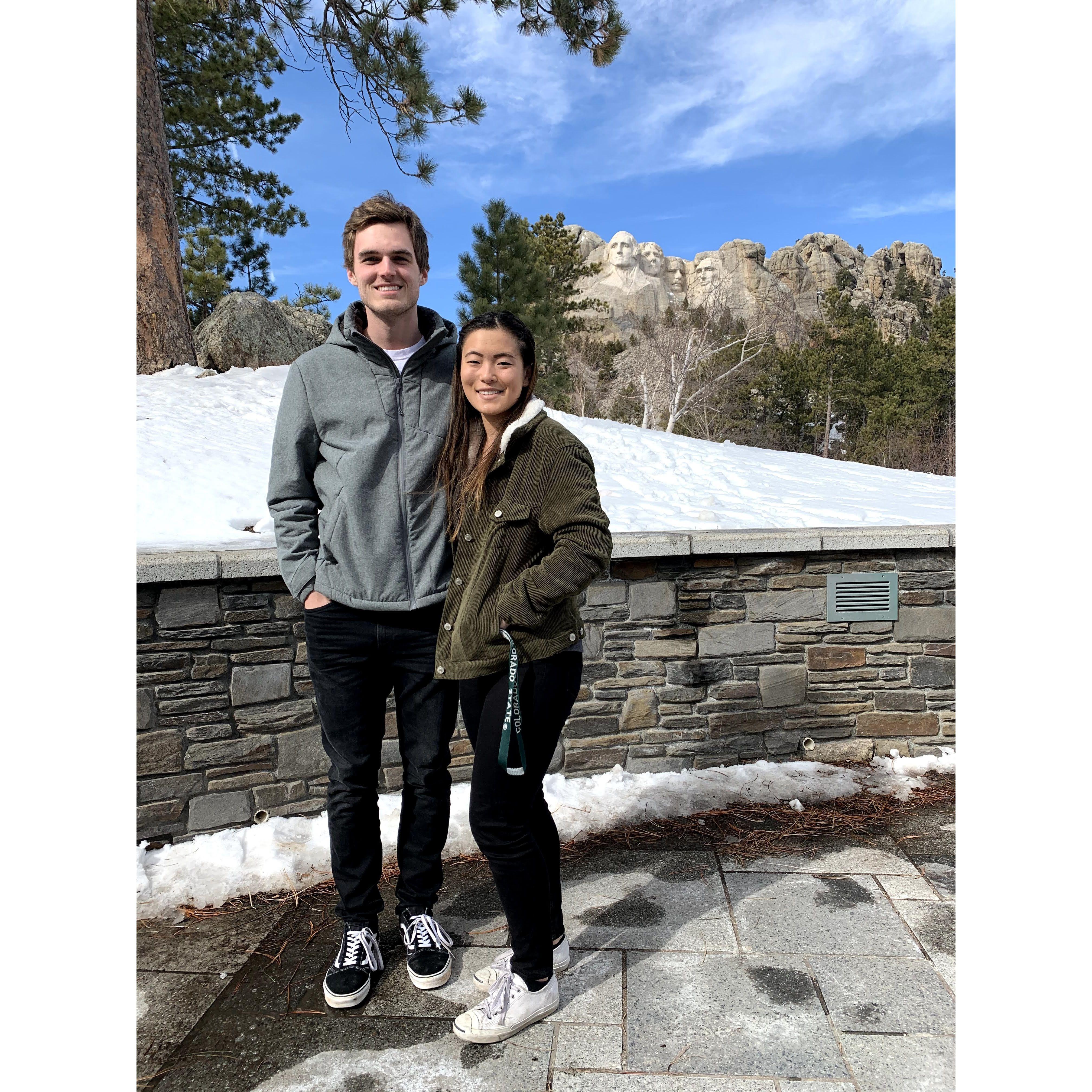 Mount Rushmore for an engineering honor society trip!