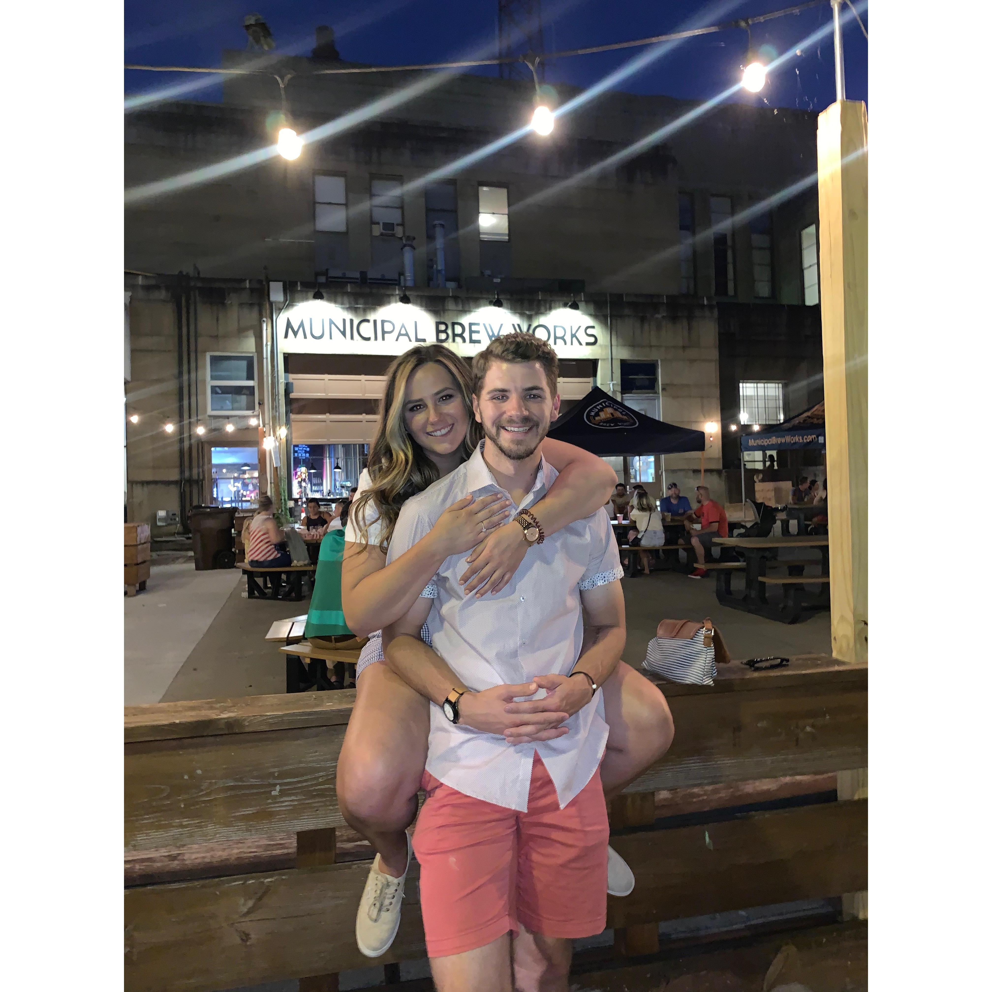 We love summer nights visiting breweries and hanging with friends!
