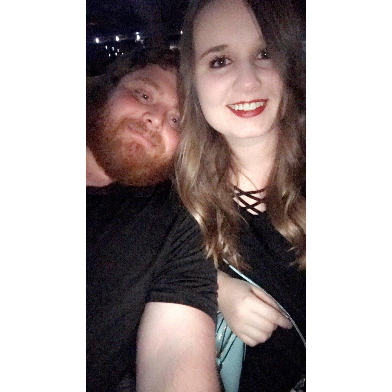 Fun fact: We spent $21 on a freakin' SIX PACK at The Blue Light on this night.