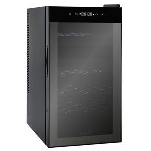 Ivation 18 Bottle Dual Zone Thermoelectric Red & White Wine Cooler/Chiller Counter Top Wine Cellar with Digital Temperature Display, Freestanding Refrigerator Smoked Glass Door Quiet Operation Fridge