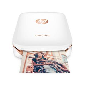 HP Sprocket Portable Photo Printer, X7N07A, Print Social Media Photos on 2x3 Sticky-Backed Paper - White