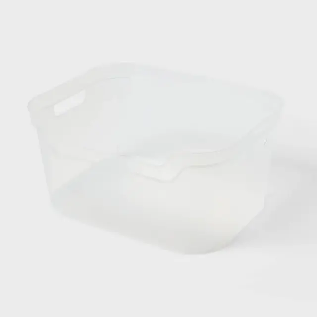 Large Open Front Storage Bin Clear - Brightroom™: Plastic, Portable, Nesting, Universal Storage, 14.5 Volume Capacity