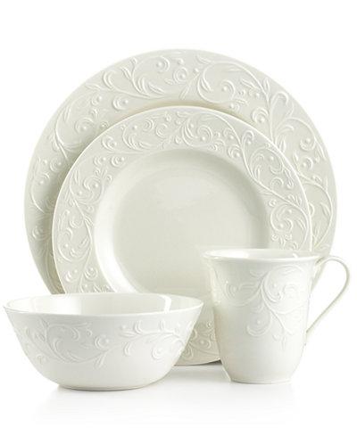 Dinnerware, Opal Innocence Carved 4 Piece Place Setting