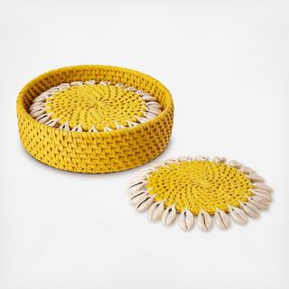 Capiz Coaster, Set of 4