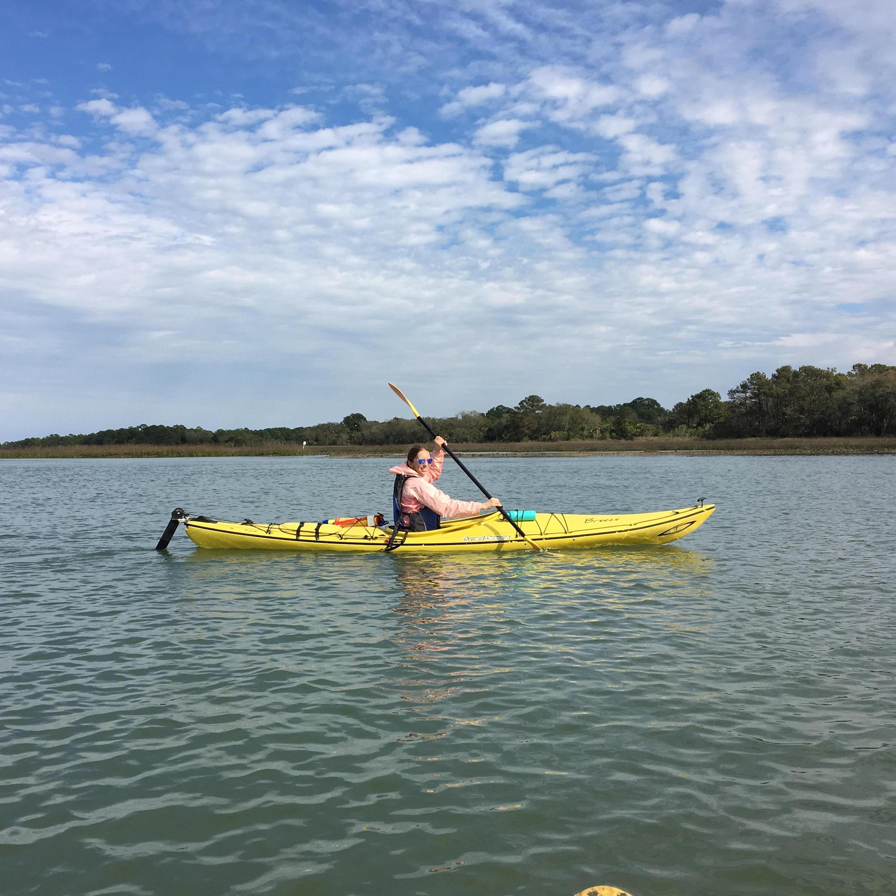 Kayaking the Charleston intercostal.