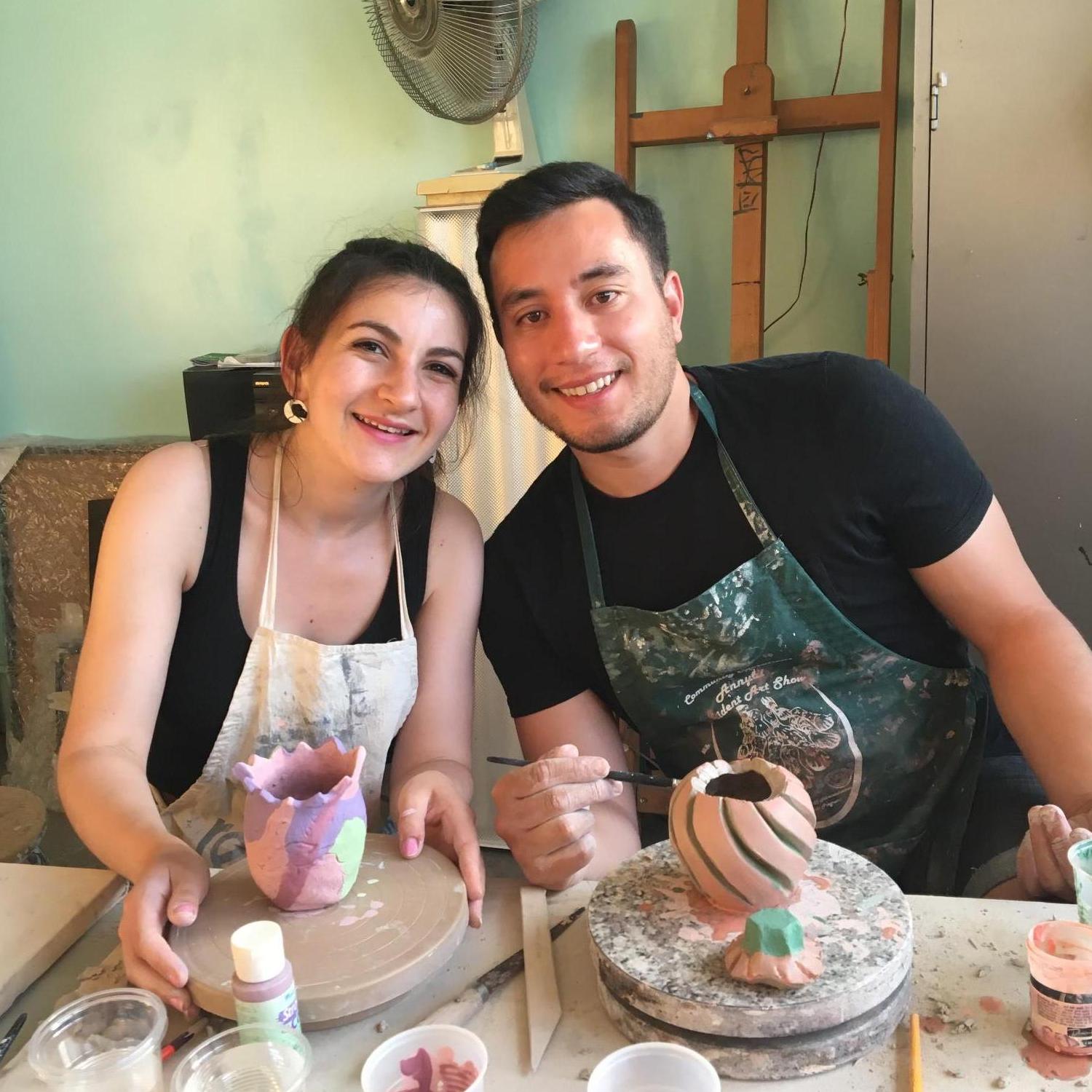 That time we took a pottery class.