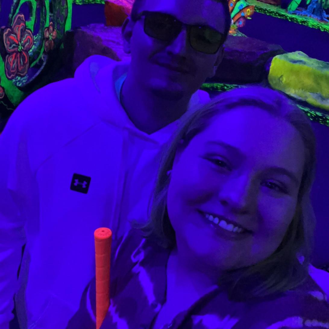 We enjoy min golf. Especially when its glow-in-the-dark!