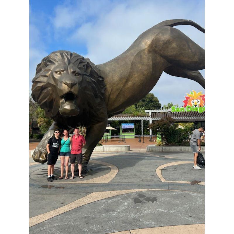 San Diego zoo with the 3 of us. Summer 2023