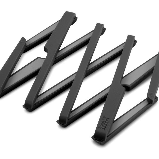 Joseph Joseph 70033 Stretch Expandable Silicone Trivet, Black