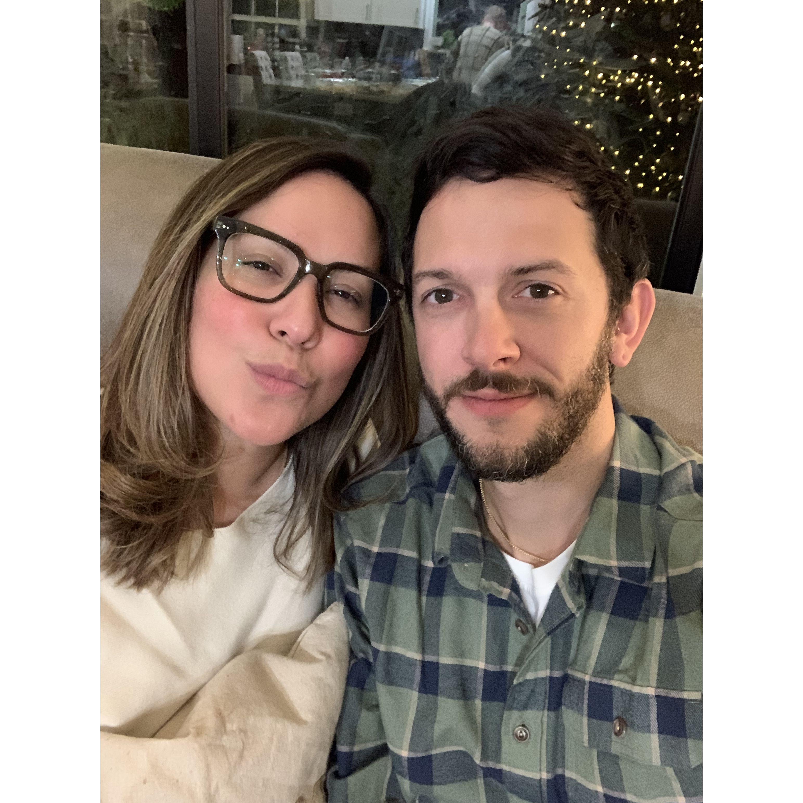 Why does Brian look like a tween in this photo, Christmas 2022