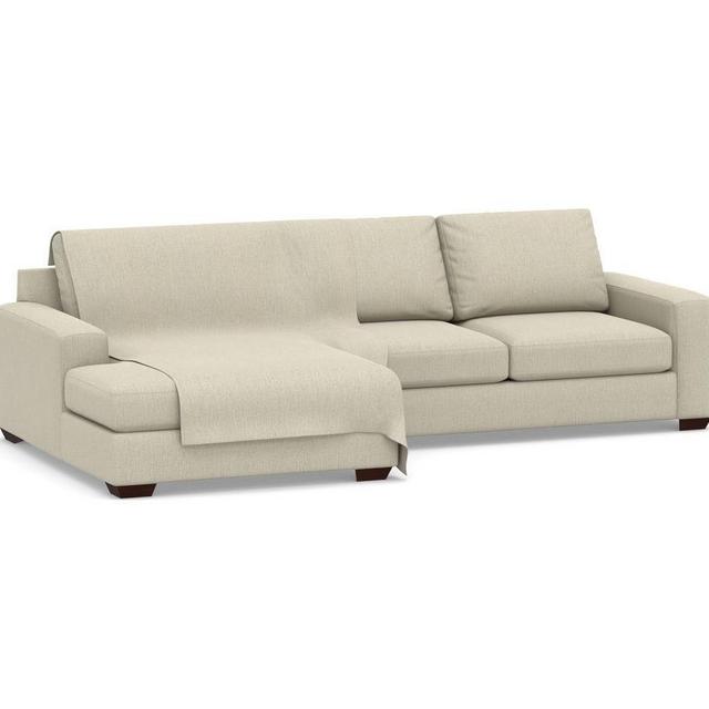 Pet Throw, Large 52" x 100", Chenille Basketweave Oatmeal