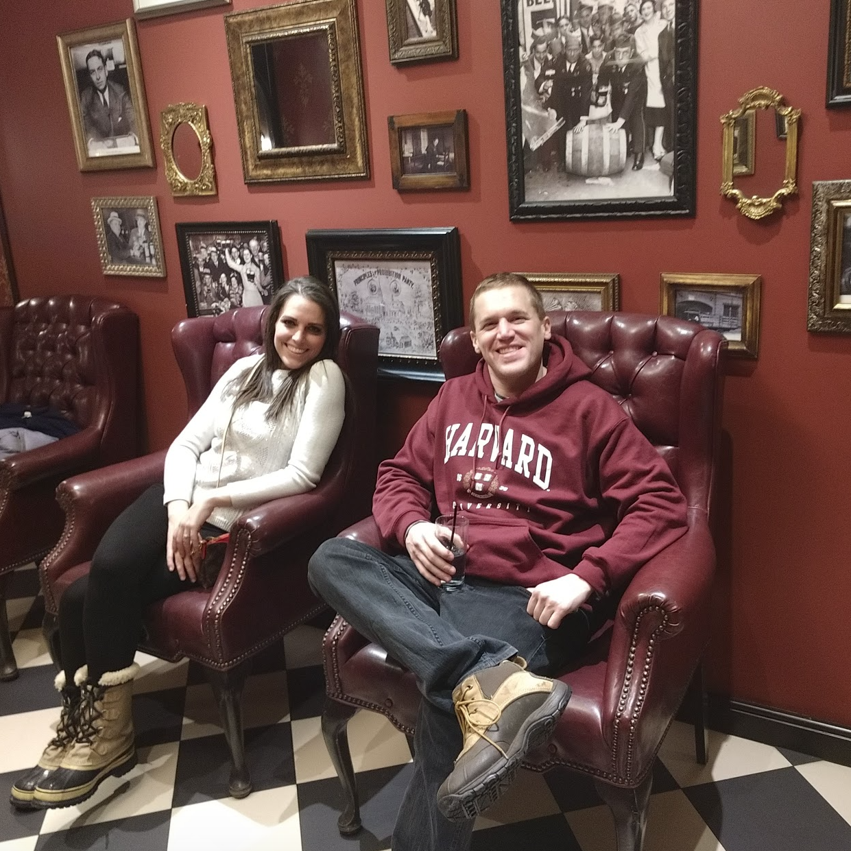 This past February we took a trip to Boston to plan the wedding. A special thank you for the lending of snow shoes and clothes for these Floridians!