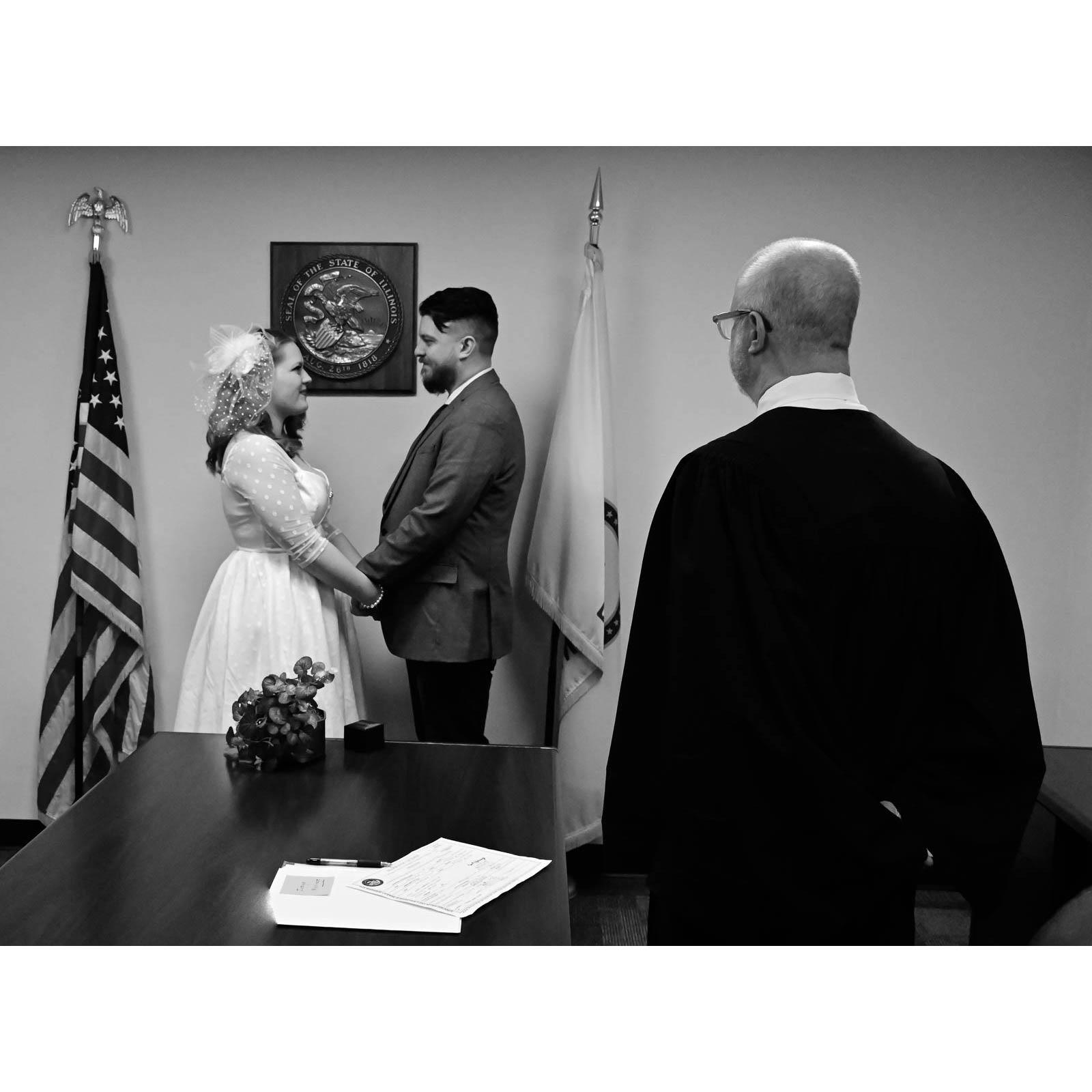 Photos from our courthouse wedding day!
Downtown Chicago, 2/24/24