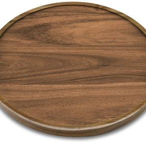 10" Acacia Wood Lazy Susan Organizer Kitchen Turntable for Cabinet Pantry Table Organization