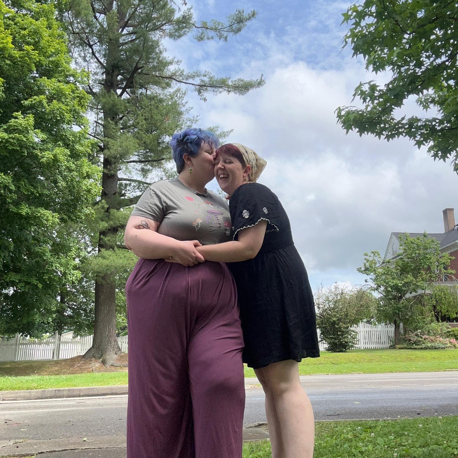 Our favorite picture spot outside of our first apartment