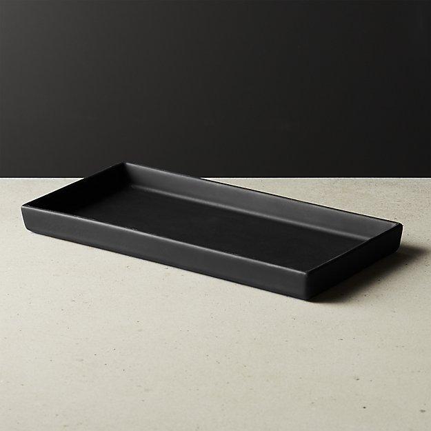 Rubber Coated Black Tank Tray